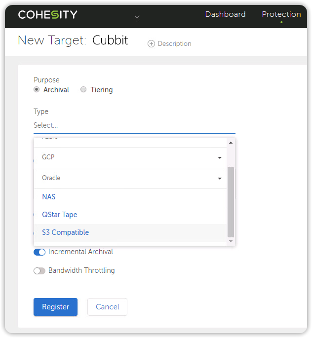 Cohesity S3 Compatibile