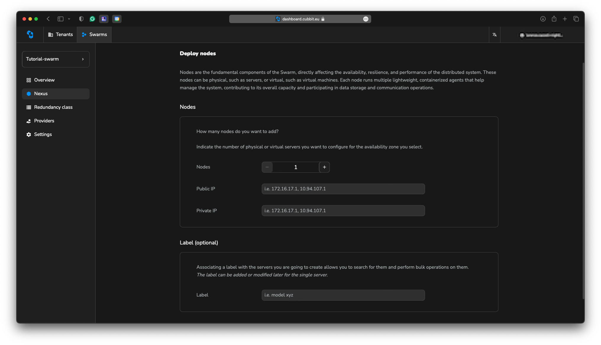 Disk configuration